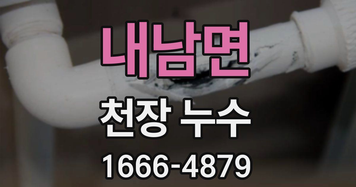 내남면 천장 누수