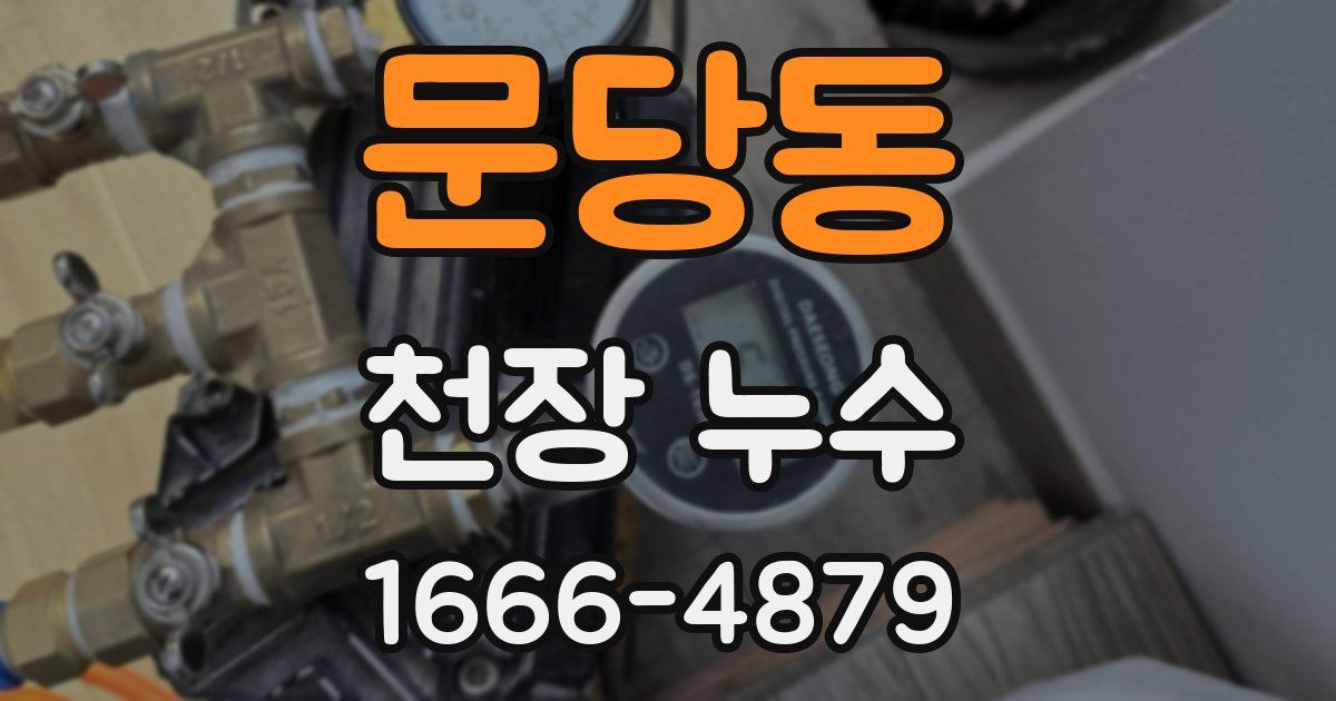 문당동 천장 누수