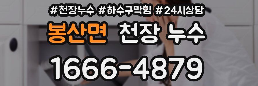 봉산면 천장 누수