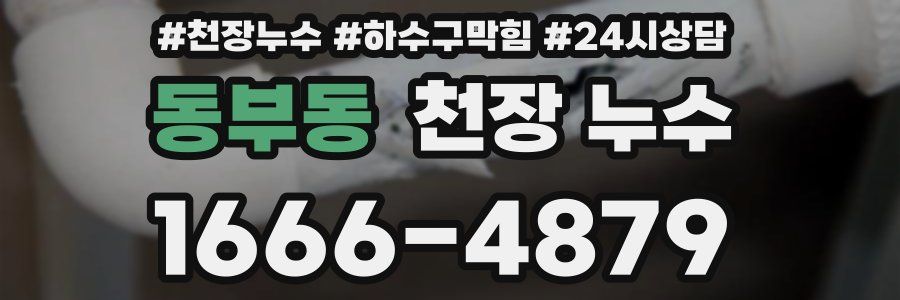 동부동 천장 누수