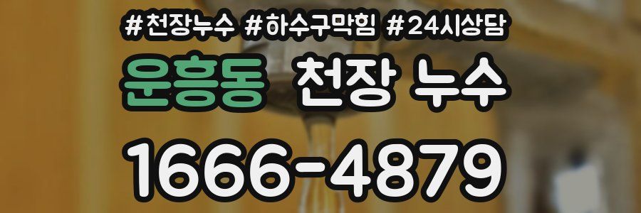 운흥동 천장 누수