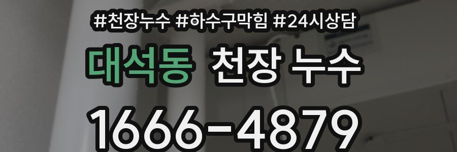 대석동 천장 누수