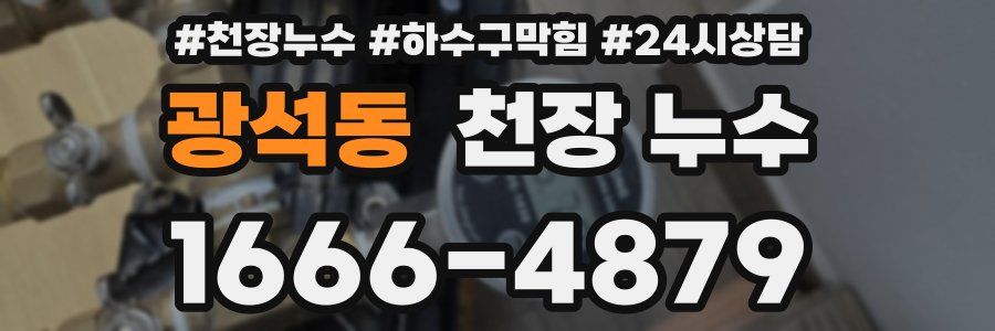 광석동 천장 누수