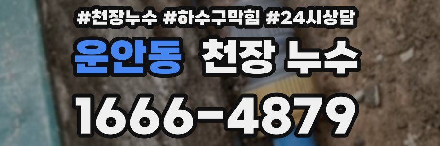 운안동 천장 누수