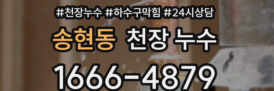 송현동 천장 누수