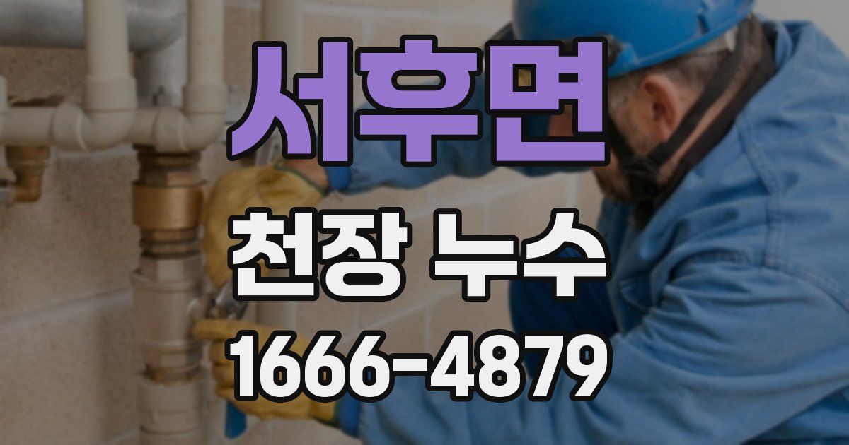 서후면 천장 누수