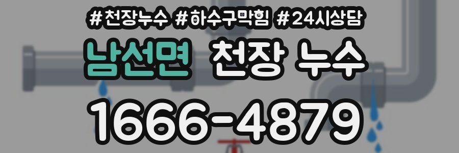 남선면 천장 누수