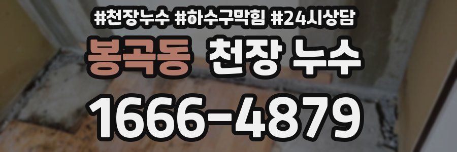 봉곡동 천장 누수