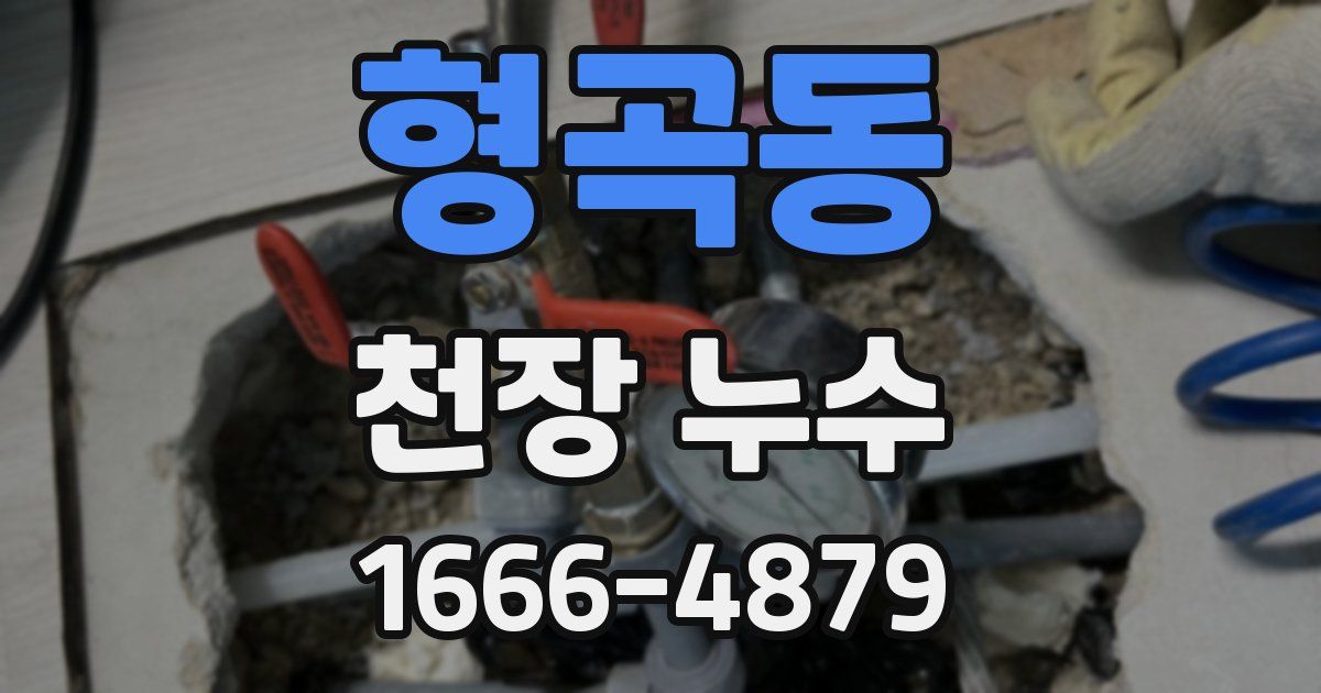 형곡동 천장 누수