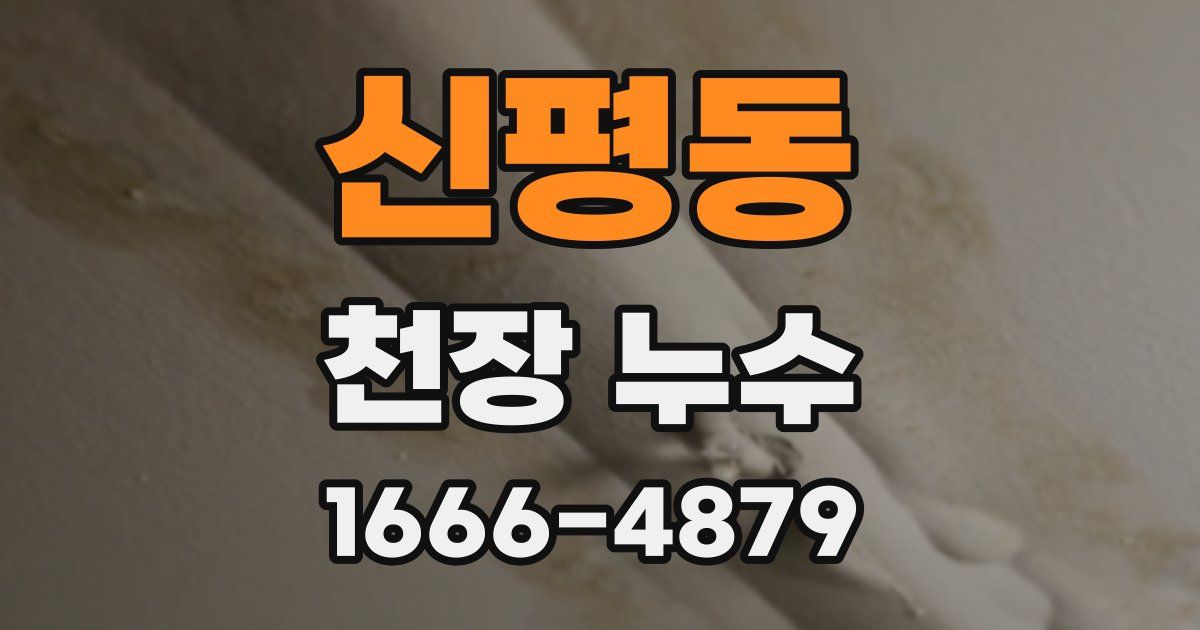 신평동 천장 누수