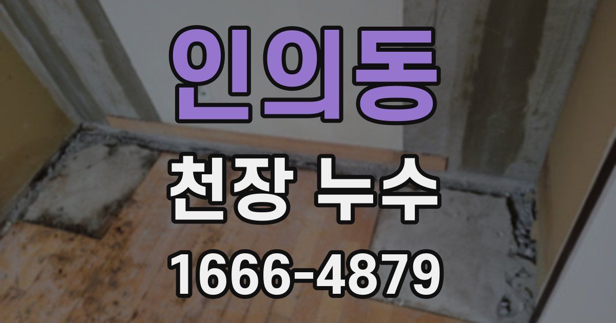 인의동 천장 누수