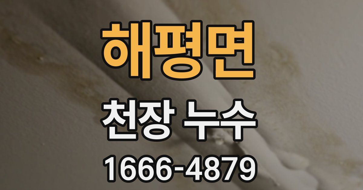 해평면 천장 누수