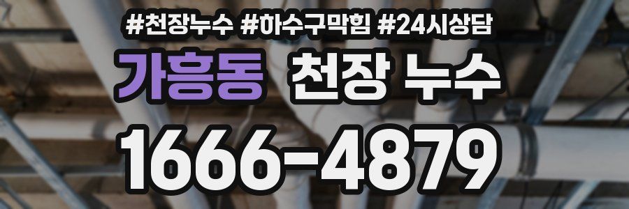 가흥동 천장 누수