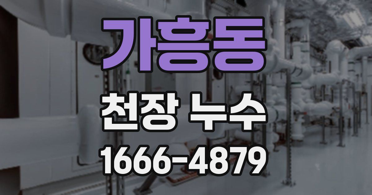 가흥동 천장 누수