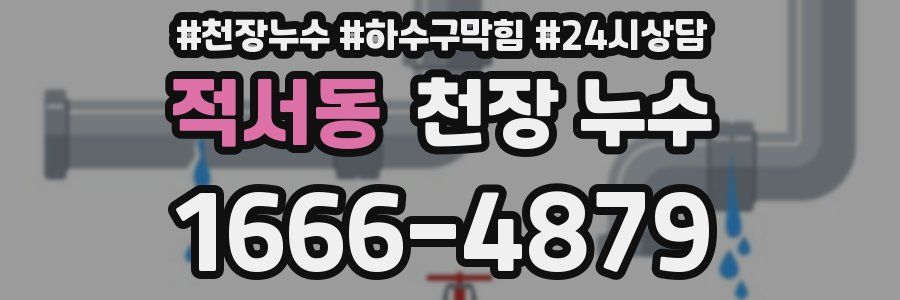 적서동 천장 누수