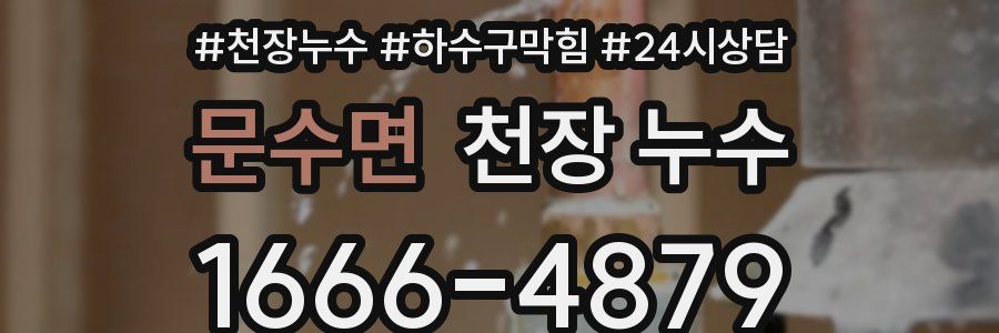 문수면 천장 누수