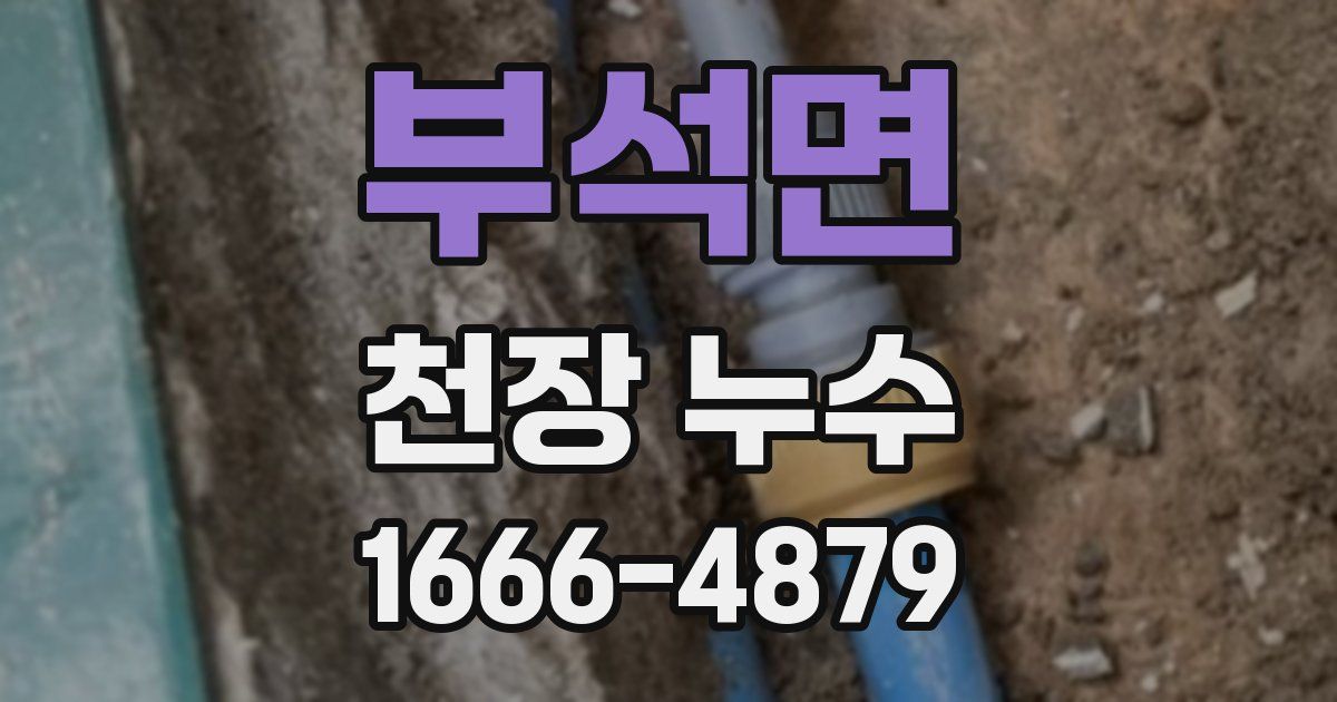 부석면 천장 누수