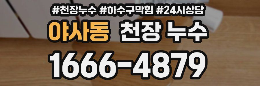 야사동 천장 누수