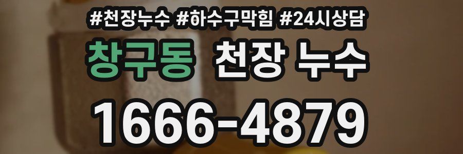 창구동 천장 누수