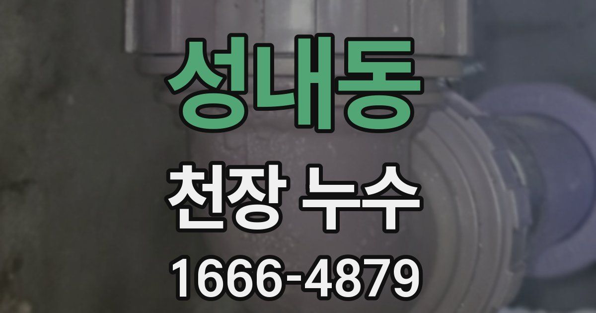 성내동 천장 누수