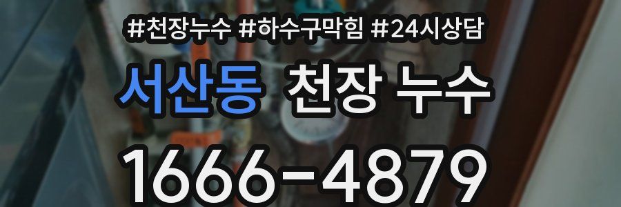 서산동 천장 누수