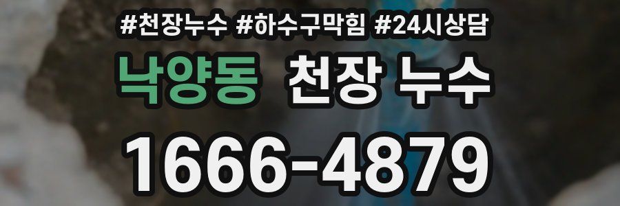 낙양동 천장 누수