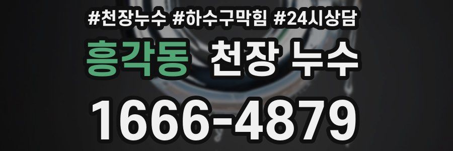 흥각동 천장 누수