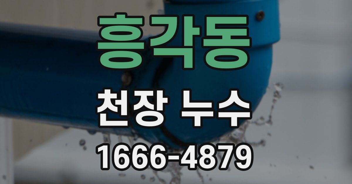 흥각동 천장 누수
