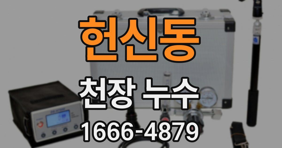헌신동 천장 누수