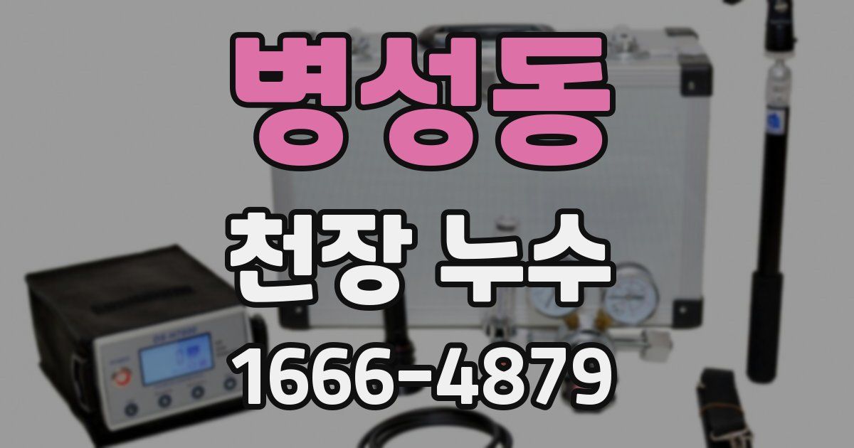 병성동 천장 누수