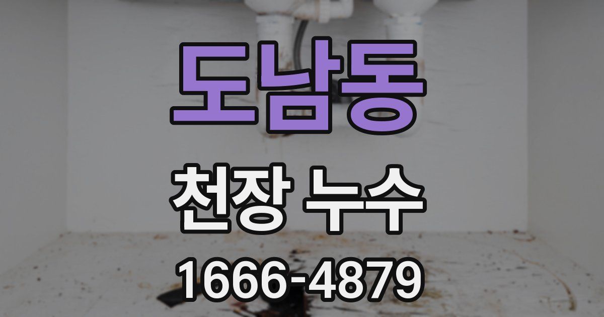 도남동 천장 누수