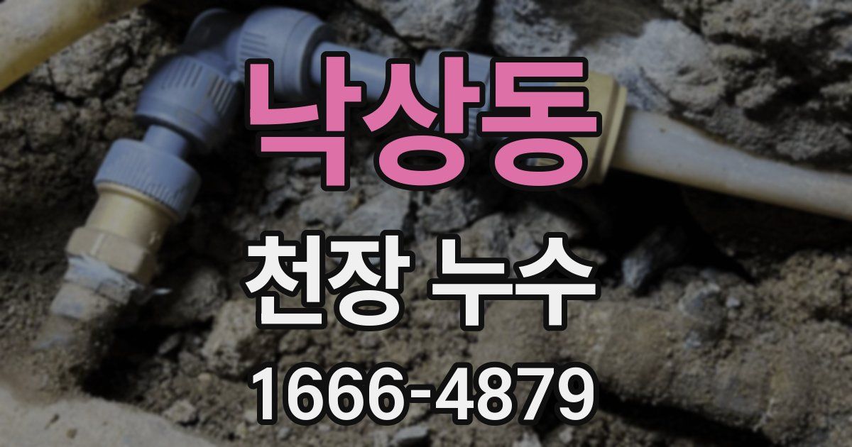 낙상동 천장 누수