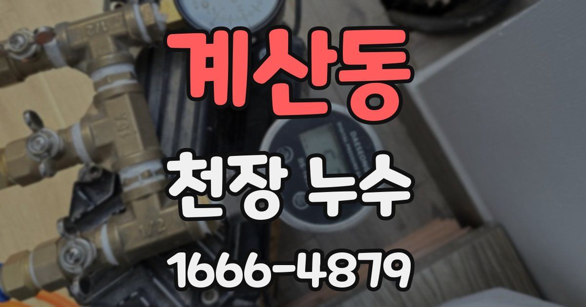 계산동 천장 누수