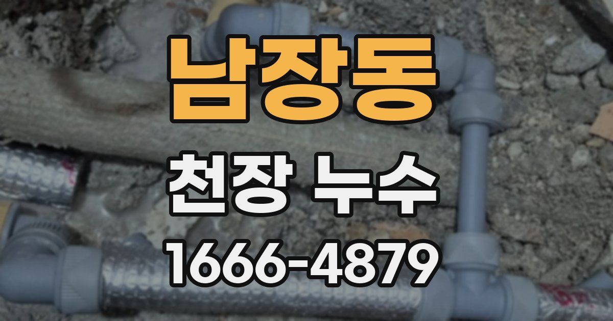 남장동 천장 누수