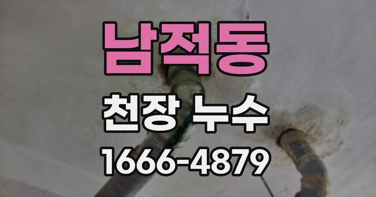 남적동 천장 누수
