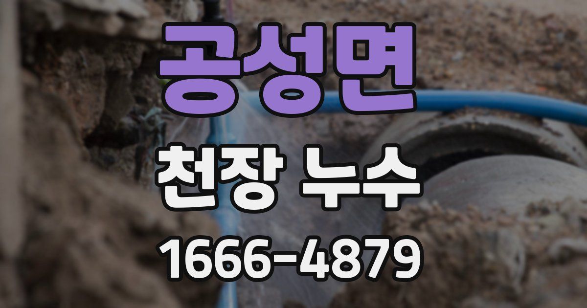 공성면 천장 누수