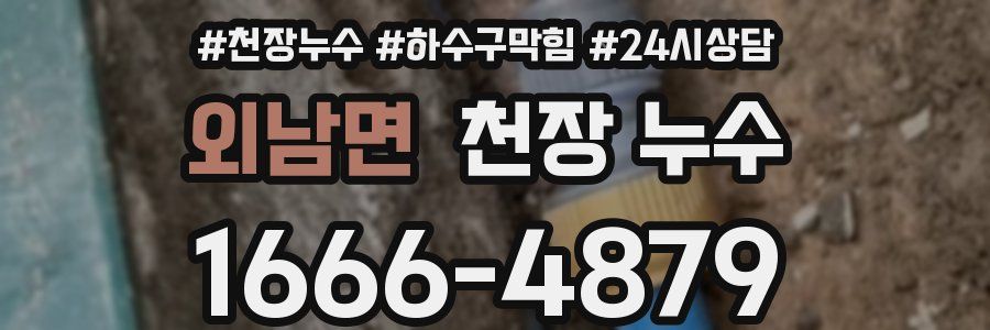 외남면 천장 누수