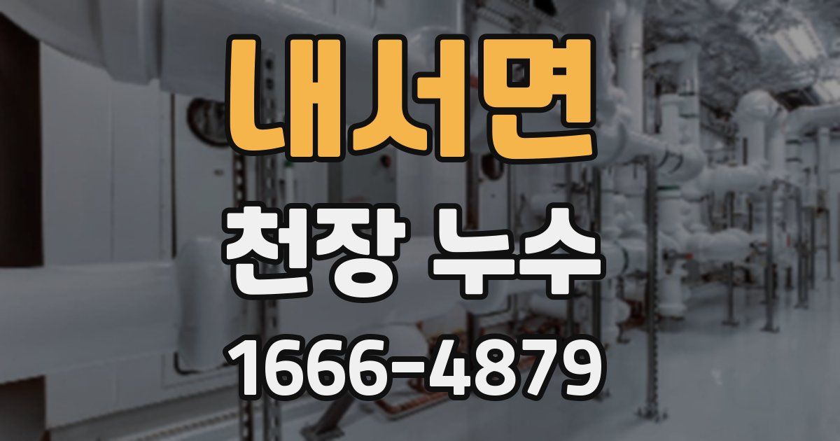 내서면 천장 누수