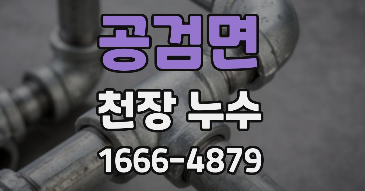 공검면 천장 누수