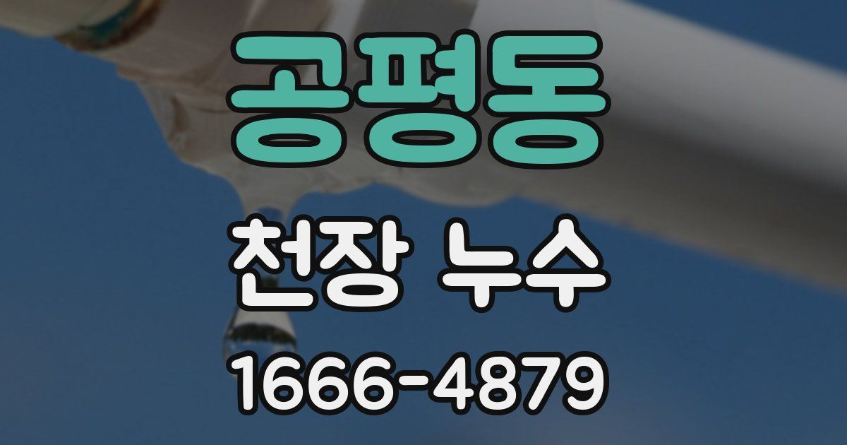 공평동 천장 누수