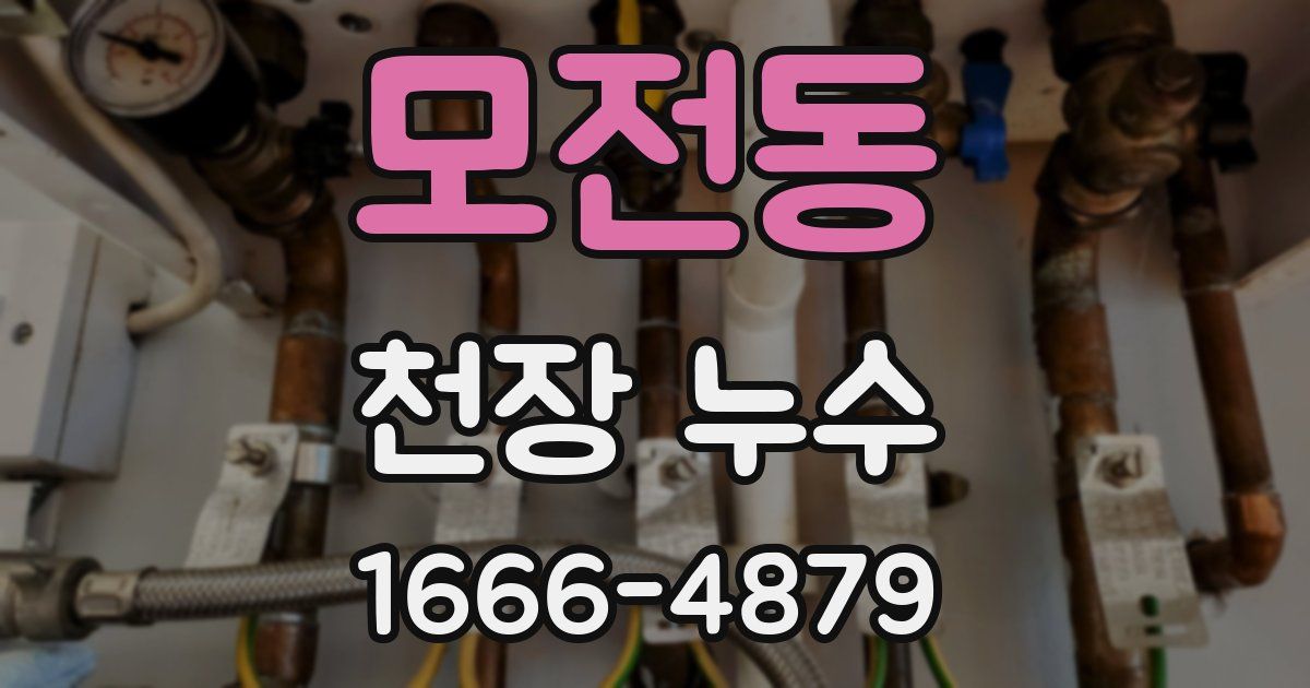 모전동 천장 누수