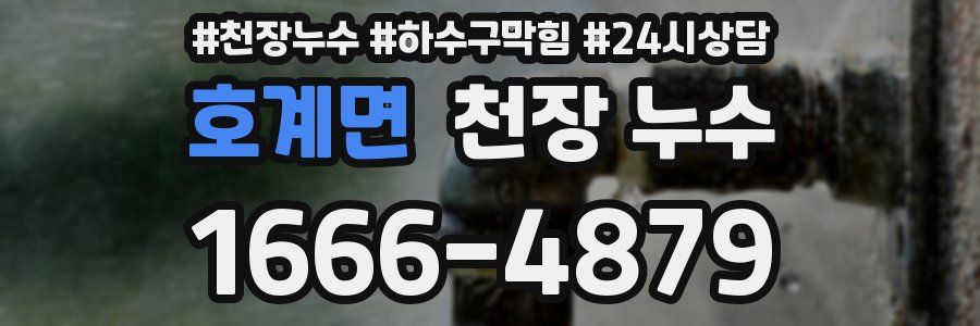 호계면 천장 누수