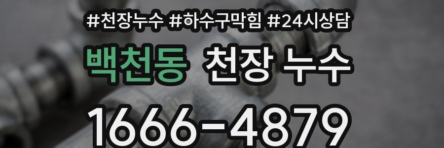 백천동 천장 누수