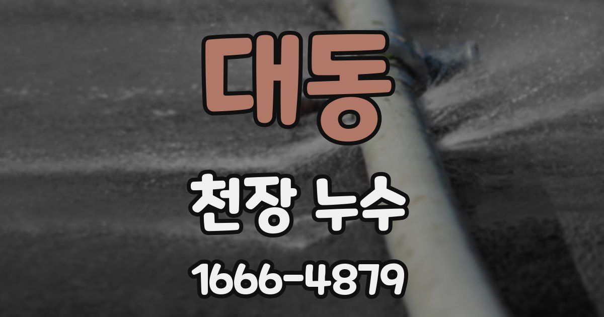 대동 천장 누수