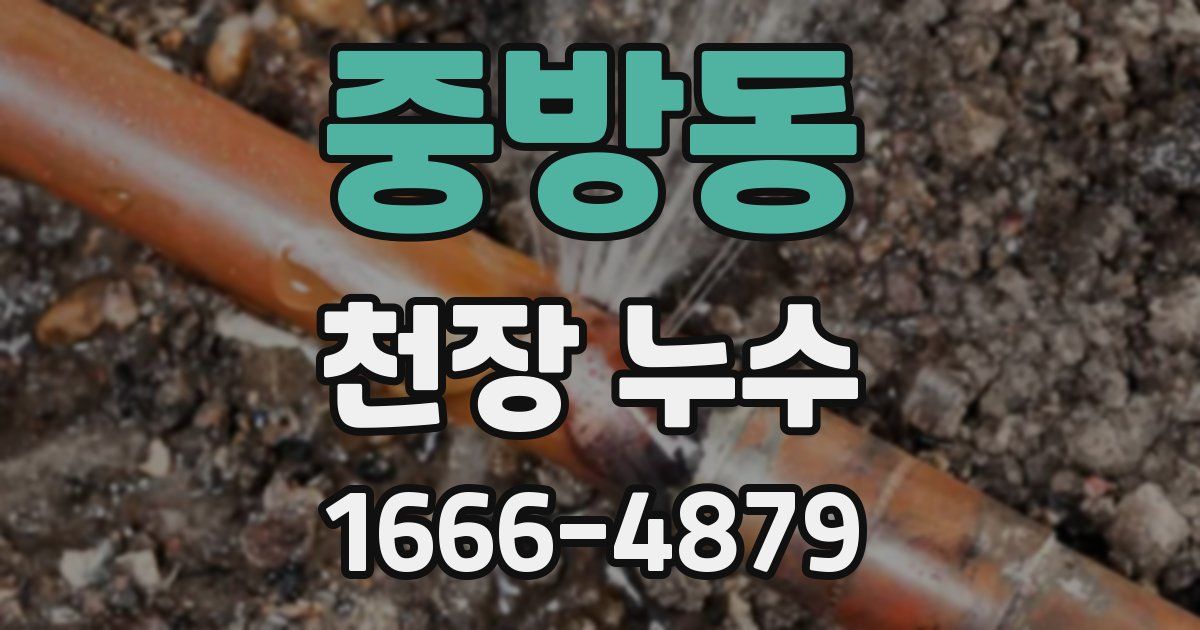 중방동 천장 누수