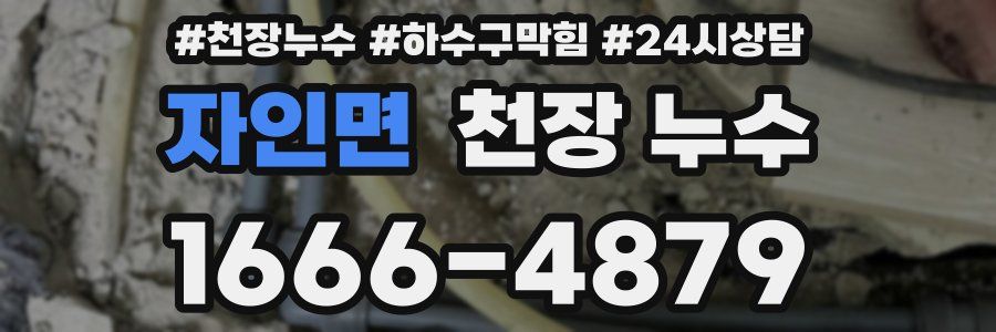 자인면 천장 누수