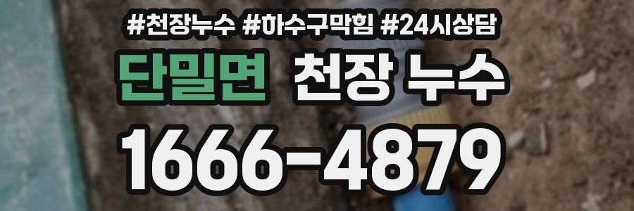 단밀면 천장 누수