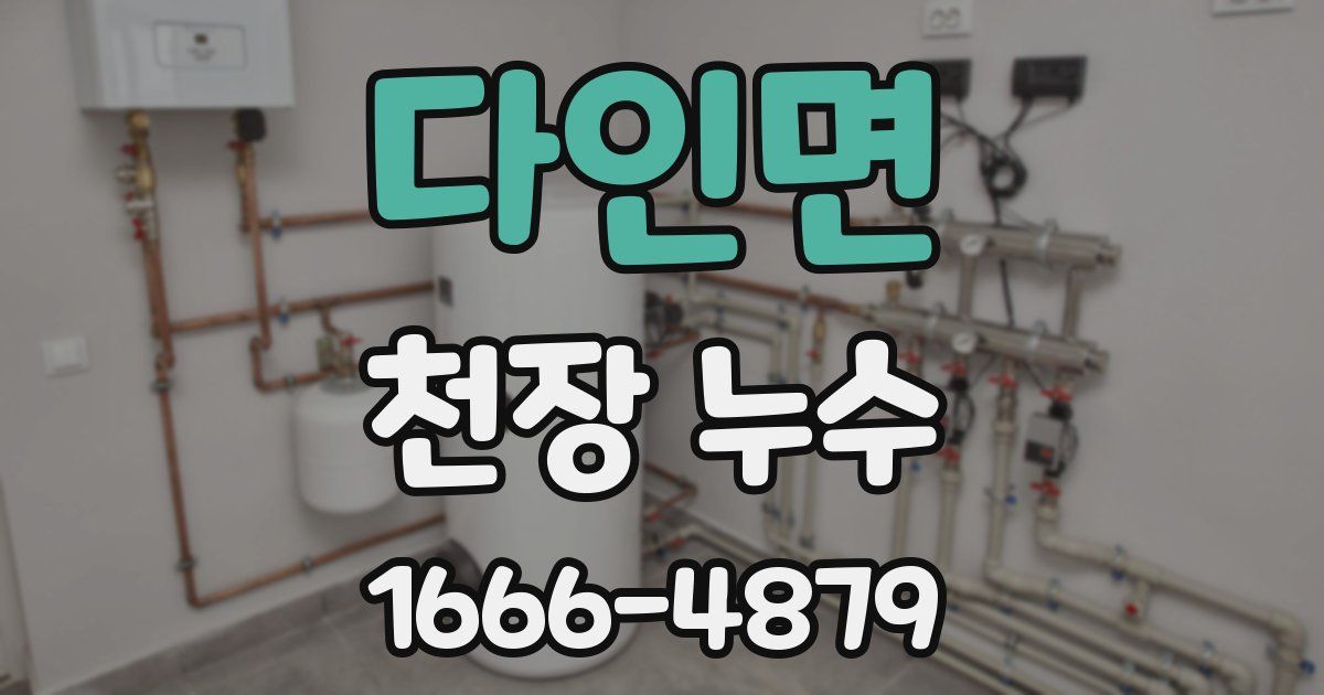 다인면 천장 누수