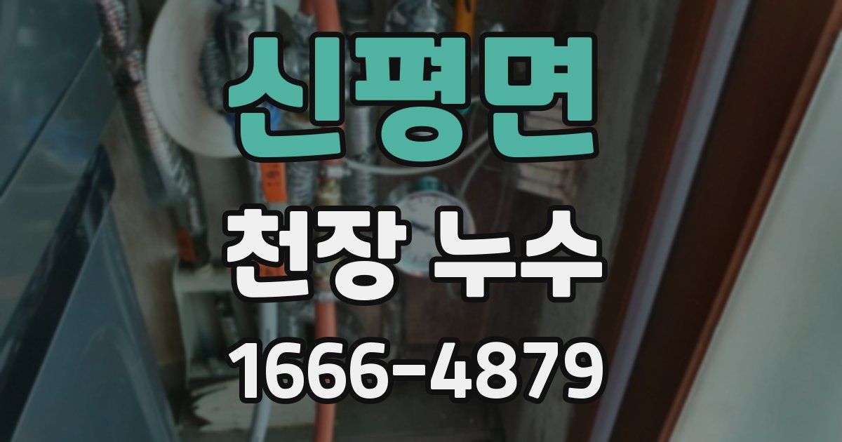 신평면 천장 누수