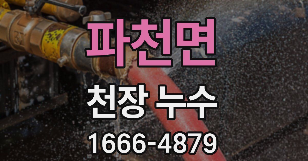 파천면 천장 누수